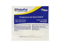 Compressa De Gaze 13 Fios - 10 X 10 Cm - 10 Unid - Polarfix